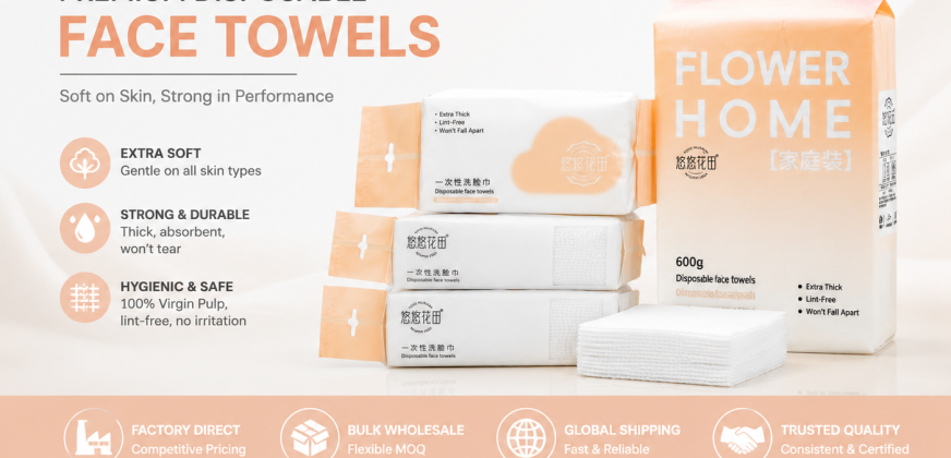 single-use facial towels